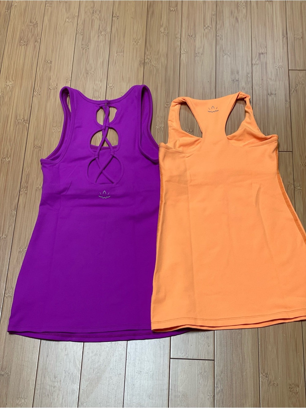 Beyond Yoga Racerback Tank Pair - Purple & Orange Size XS